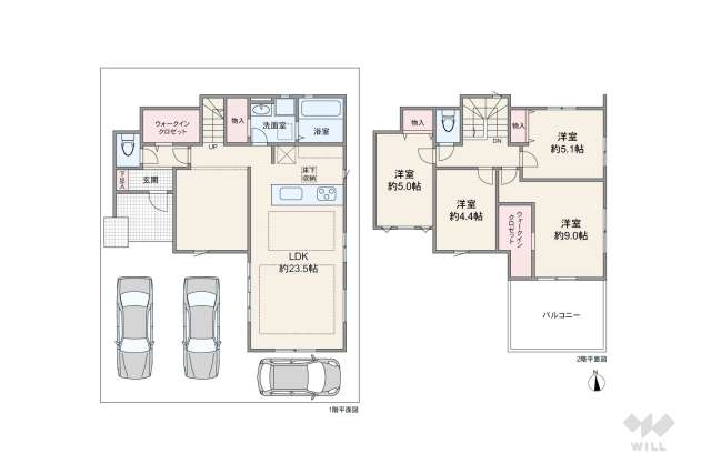 宝塚市福井町 一戸建て:間取り図面