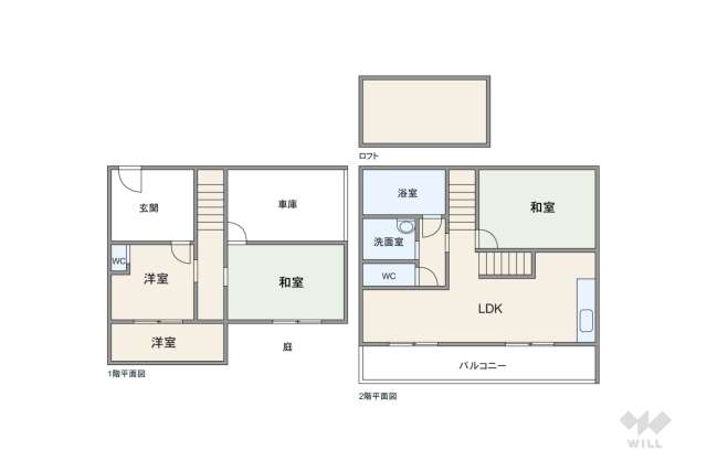 宝塚市御殿山4丁目 一戸建て:間取り図面