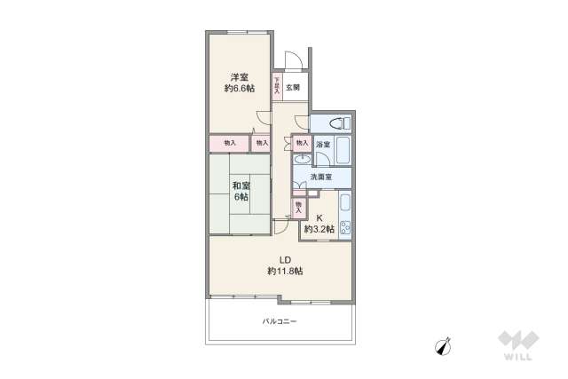 鷺沼ガーデン102:間取り図面