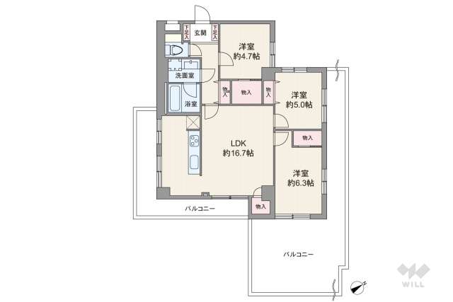 長原台アーバンハイム:間取り図面
