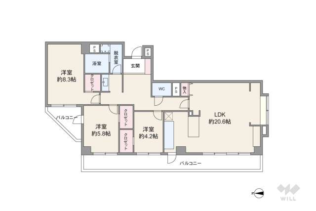 ライオンズガーデン世田谷:間取り図面