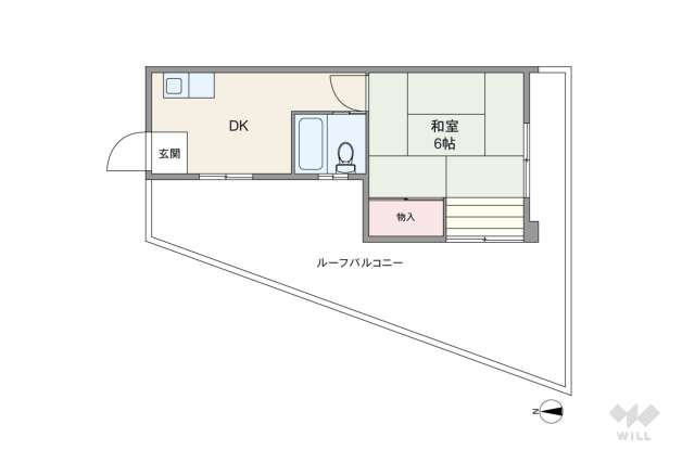 三田向原コーポ:間取り図面