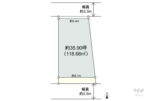 尼崎市次屋1丁目 土地:間取り図面
