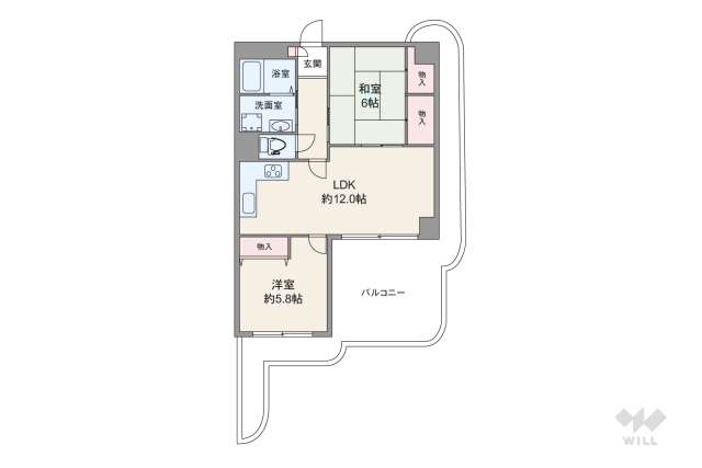 エバーグリーン淀川2号館:間取り図面