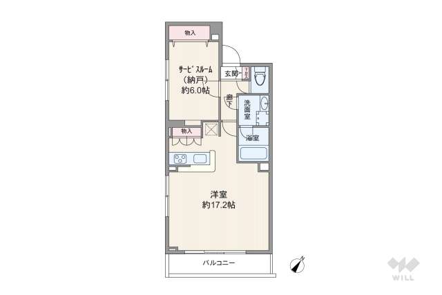 ラアトレ西新宿:間取り図面