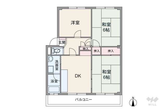 ロジェ宝塚:間取り図面