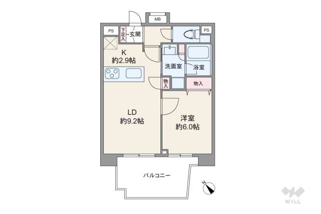 メインステージ西新宿2:間取り図面