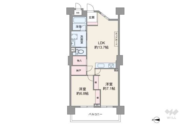 ローレルスクエア尼崎ルネ・ガーデンテラス:間取り図面