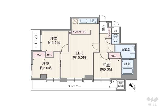 南馬込セントラルパレス:間取り図面