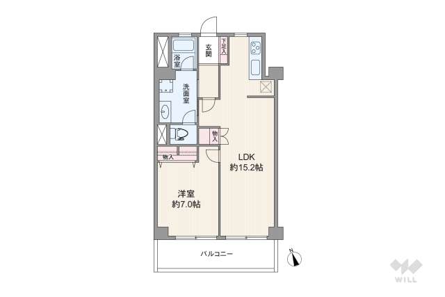 東海経堂マンション:間取り図面