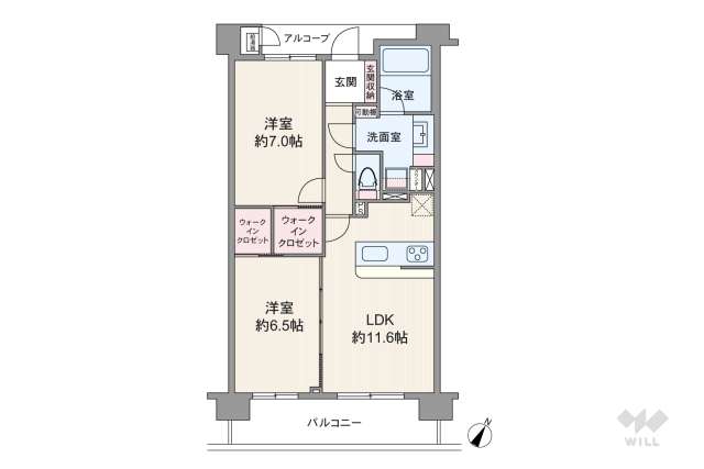 ルフェール桜新町:間取り図面