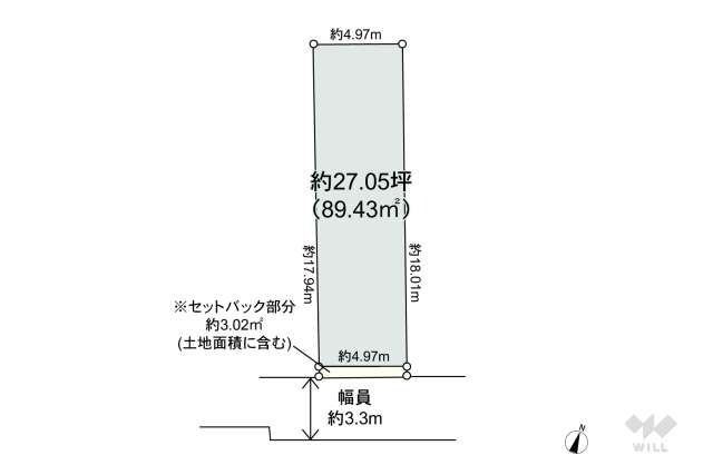 世田谷区羽根木2丁目 土地:間取り図面