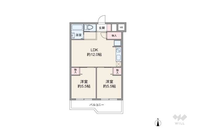 馬込コーポビアネーズ:間取り図面