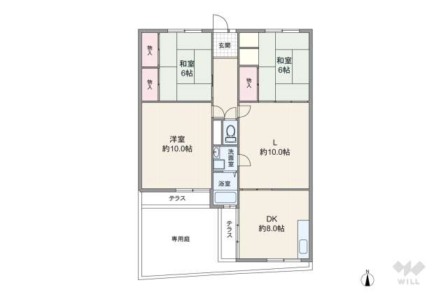 パレス呼続:間取り図面