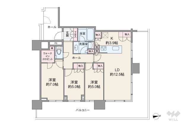 晴海フラッグサンビレッジT棟:間取り図面