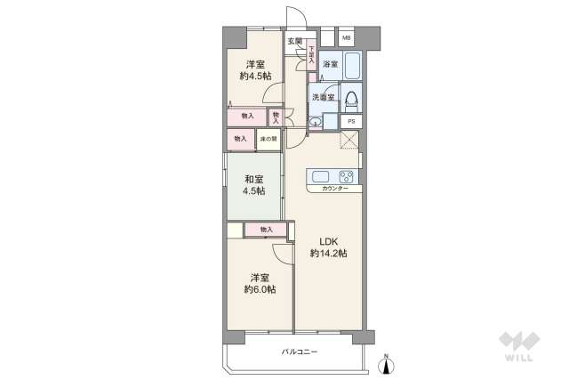 シャトー新大阪:間取り図面