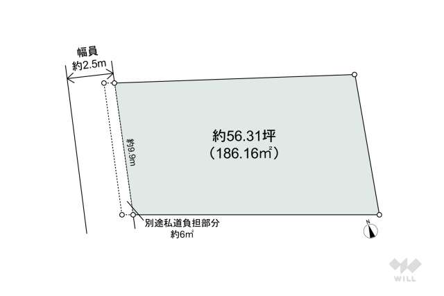 世田谷区経堂1丁目 土地:間取り図面