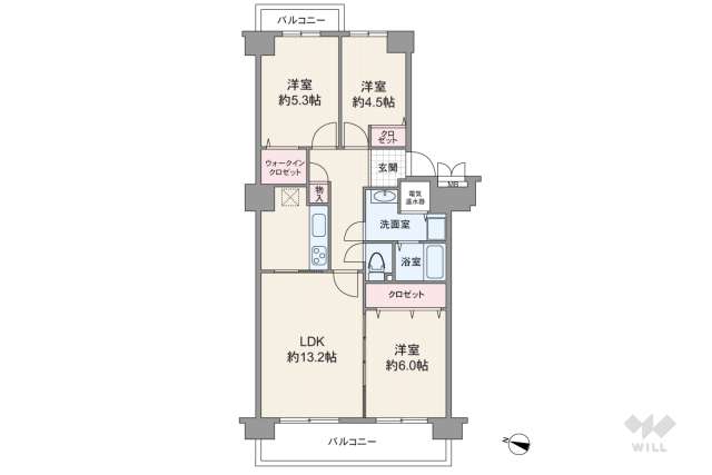 土佐堀ビューハイツ:間取り図面