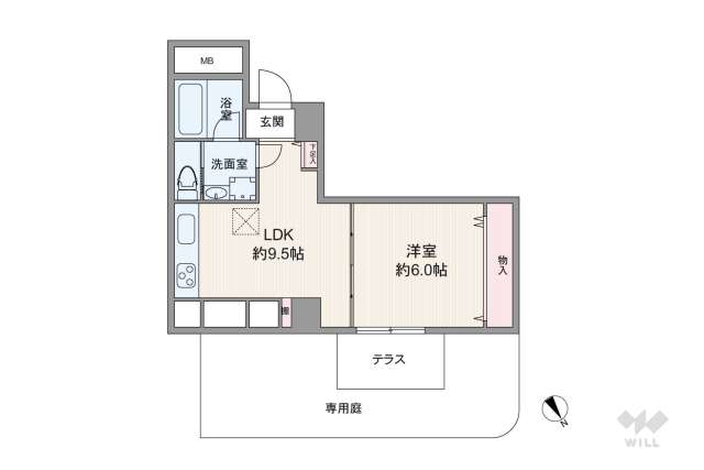 東高元代々木ペアシティ:間取り図面