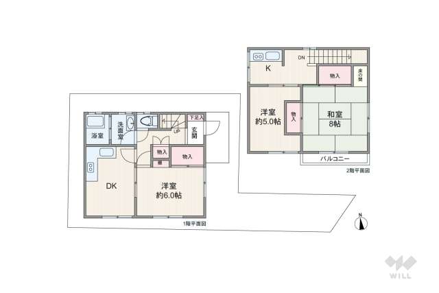 渋谷区幡ヶ谷3丁目 一戸建て:間取り図面