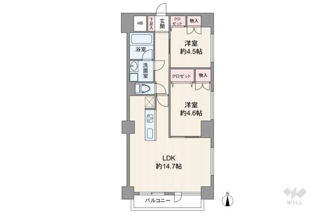 いづみハイツ芦花公園:間取り図面