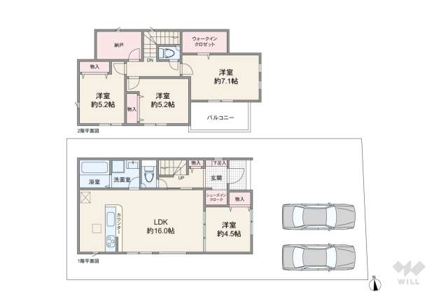 名古屋市中川区大当郎1丁目 一戸建て:間取り図面