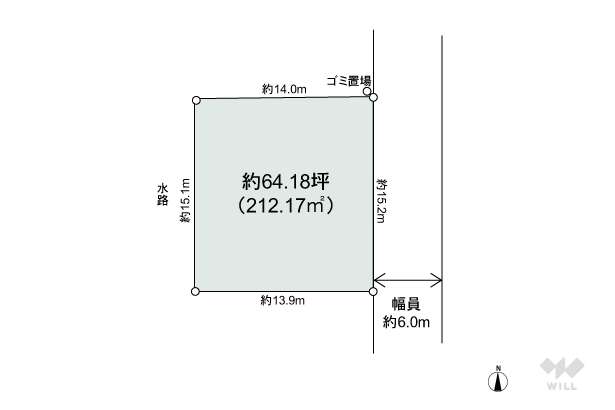 宝塚市中山桜台2丁目 土地:間取り図面