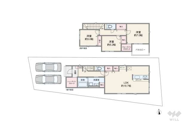 名古屋市中川区大当郎1丁目 一戸建て:間取り図面