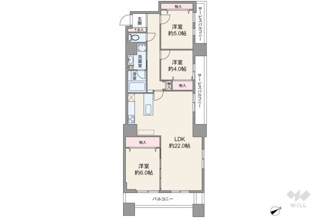 コスモ東京ベイタワー:間取り図面
