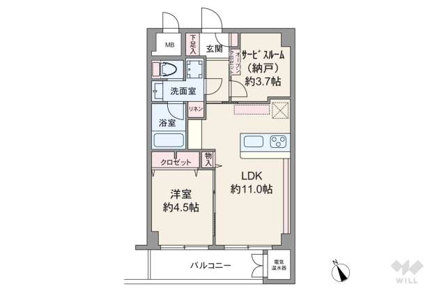 南馬込セントラルパレス:間取り図面