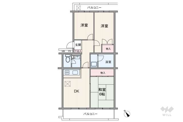 ニックハイム尾山台:間取り図面
