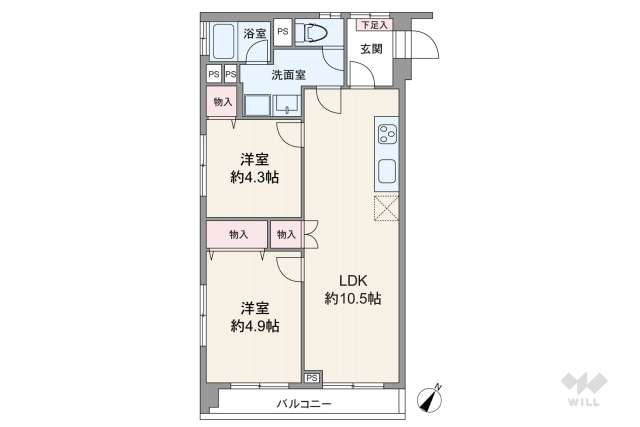 石川台マンション別館:間取り図面