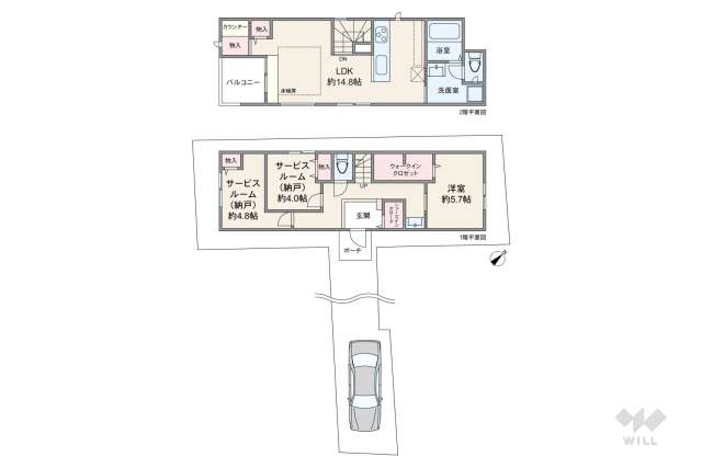 大田区田園調布本町 一戸建て:間取り図面