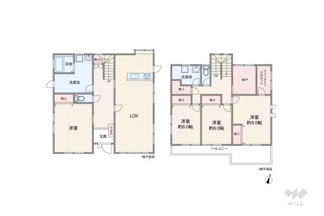 宝塚市南ひばりガ丘1丁目 一戸建て:間取り図面