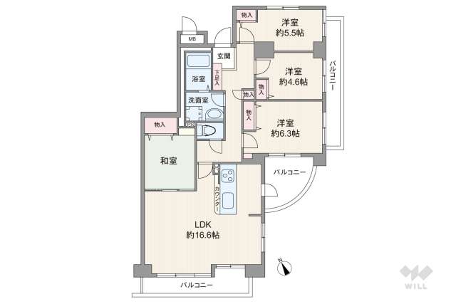 ディオフェルティ豊中:間取り図面