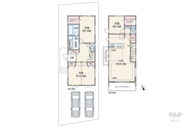 世田谷区成城7丁目 一戸建て:間取り図面