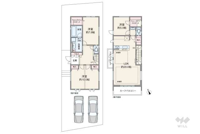 世田谷区成城7丁目 一戸建て:間取り図面