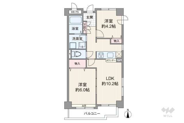 リーべパトリー竹ノ塚:間取り図面