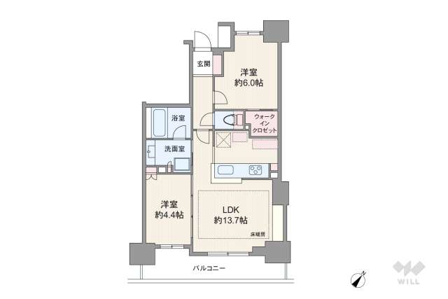 シャリエ三軒茶屋:間取り図面