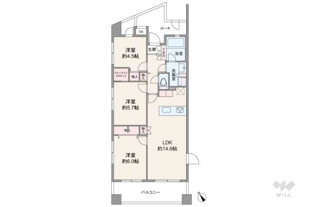 グランイーグル羽田2:間取り図面