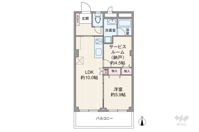 シャンハイツ松輝:間取り図面