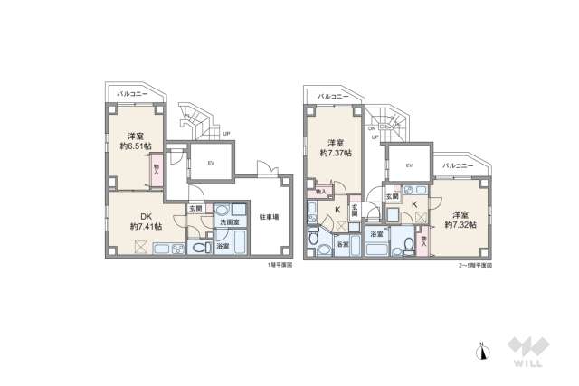 大田区中馬込2丁目 収益物件:間取り図面