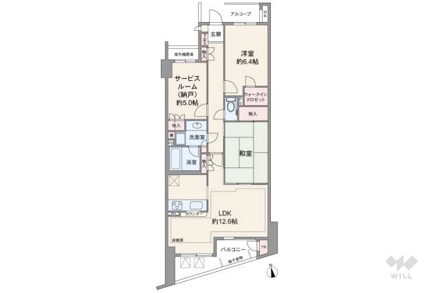 ヒルズ赤堤:間取り図面