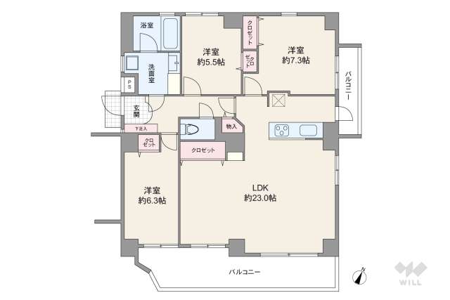 ファーストコレクション神領:間取り図面