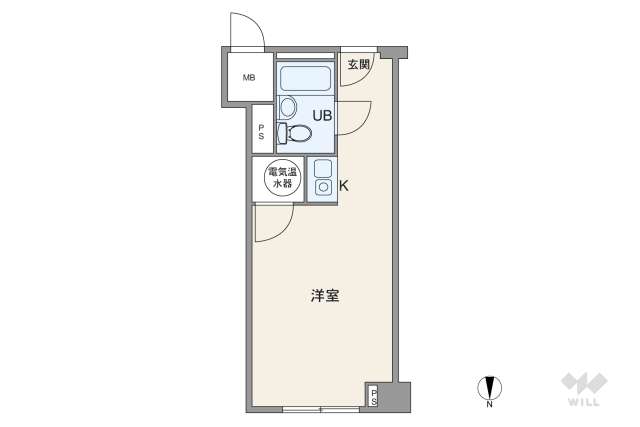 ステュディオ新御堂:間取り図面