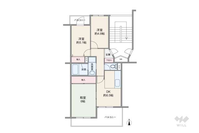 ルネ尼崎:間取り図面