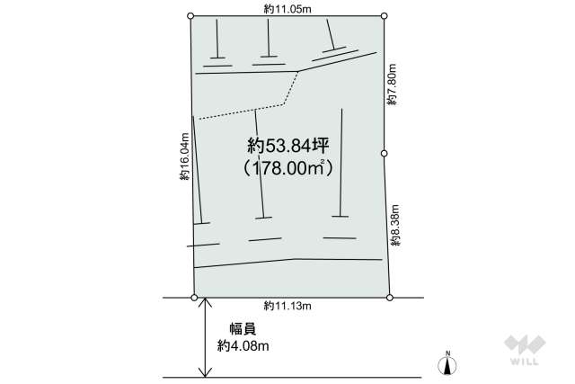川西市鼓が滝1丁目 土地:間取り図面