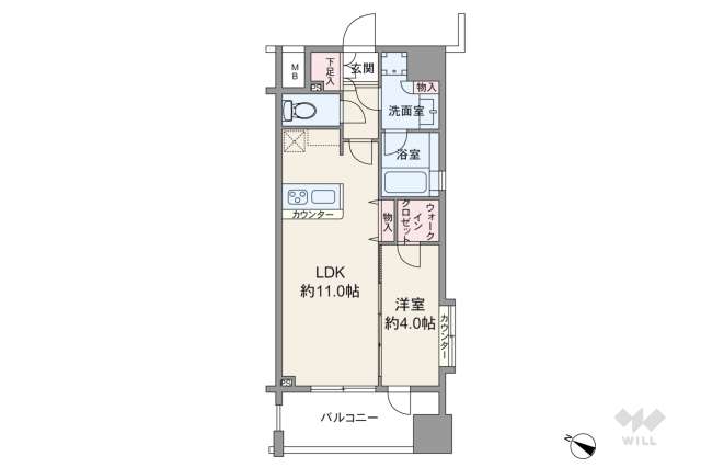シティインデックス新宿若松町:間取り図面