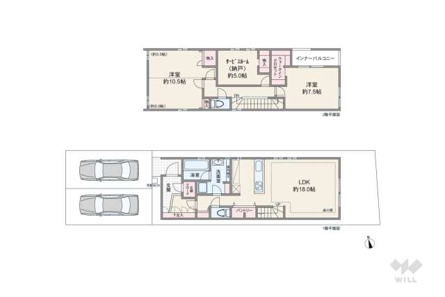 名古屋市名東区引山1丁目 一戸建て:間取り図面