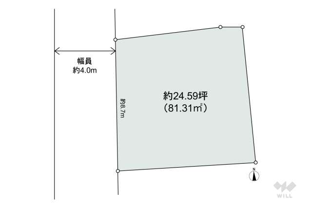 世田谷区新町2丁目 土地:間取り図面